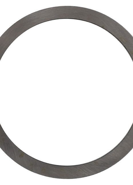 The AGCO | Disc - F716300020163, a flat, circular metal ring with a smooth surface and uniform width, displays slight scratches and discoloration. No current product description information is available.