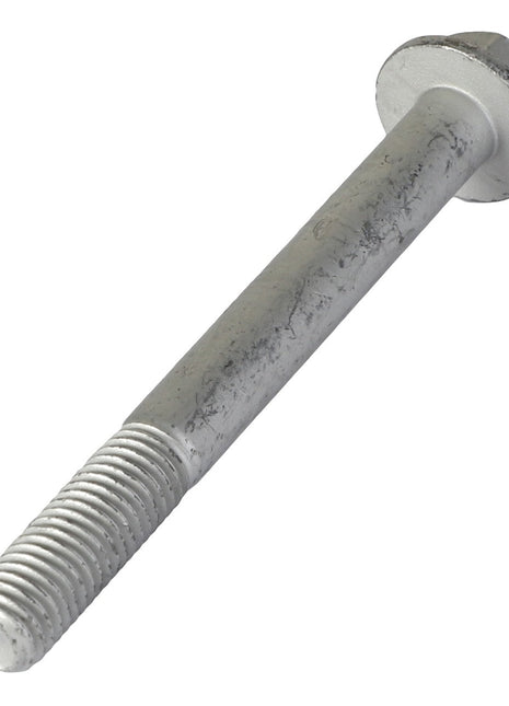 Close-up image of the AGCO Hex Flange Capscrew - 3009232X1, featuring a partially threaded shaft and a hexagonal head, typically used in construction or mechanical assemblies. No current product description available.