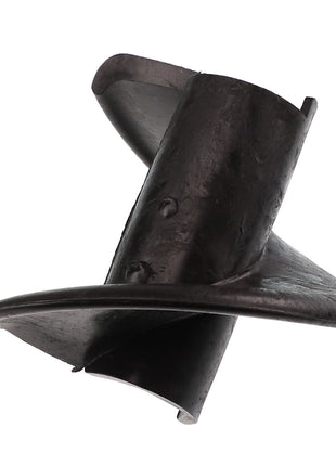 The AGCO | Flighting - Acp0020280 by AGCO is a black, curved metal auger bit with a helical blade designed for precise drilling and boring tasks.
