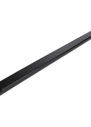 The AGCO | TINE - AL10834142, a black, rectangular metal bar with one beveled end and a bolt attached to the opposite end, ensures optimal strength and wear resistance.