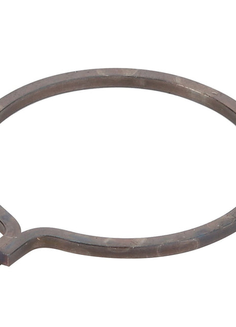 The AGCO Lock Washer (Product ID: F743300020610) is a metal snap ring that features a small tab protruding from its inner circumference. Brand: AGCO.