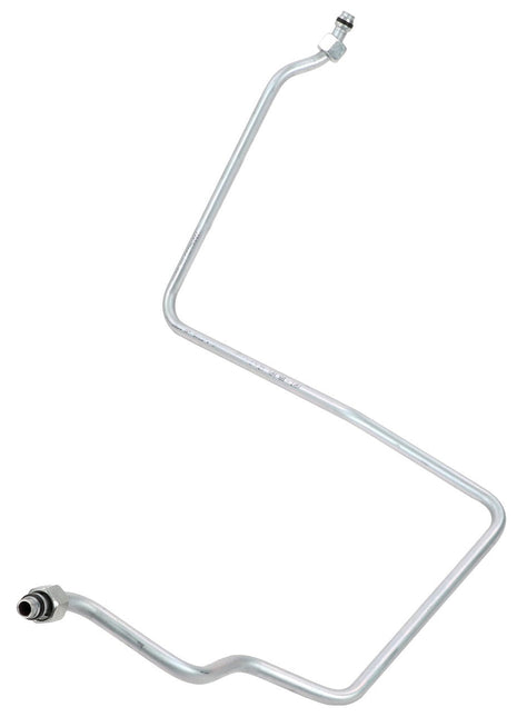 The AGCO Pipe - Acw190875A is a metal automotive fuel line featuring several bends and connectors at both ends.