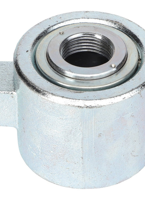 The AGCO CONTROL - EP3598 is a metal cylindrical component featuring an internal threaded hole and a side protrusion block.