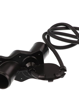 The AGCO | Sensor - Acp0145160 is a black plastic automotive product featuring an attached hose and a secure mounting base.