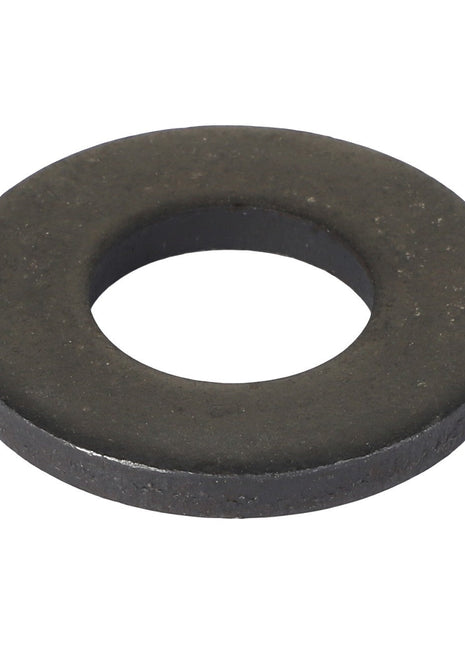 The AGCO Flat Washer - Acp0016560 is a flat, circular metal washer featuring a central hole, intended for use in mechanical and industrial applications.