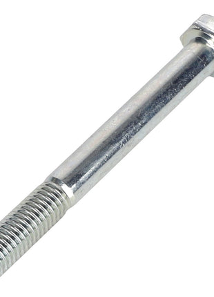 A close-up of the AGCO | Screw - Acp0293390 showcases its metallic construction with a threaded end and a hexagonal head, designed for secure fastening. This AGCO product exemplifies durable engineering, perfect for various applications where strength is paramount.