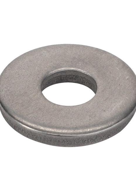 A metal flat washer with a central hole, identified as the AGCO Disc - F100001216127 from the AGCO brand, is shown against a plain background. No current product description available.