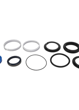 Currently, there is no product description available for the AGCO | SEALS KIT - AL5036134, which features an assortment of circular and ring-shaped rubber and plastic seals in various sizes and colors, arranged on a white background.