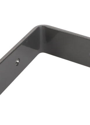 No current product description available for the AGCO Angle - Fel15125609 metal L-bracket, which features two holes on one side and one hole on the other side.