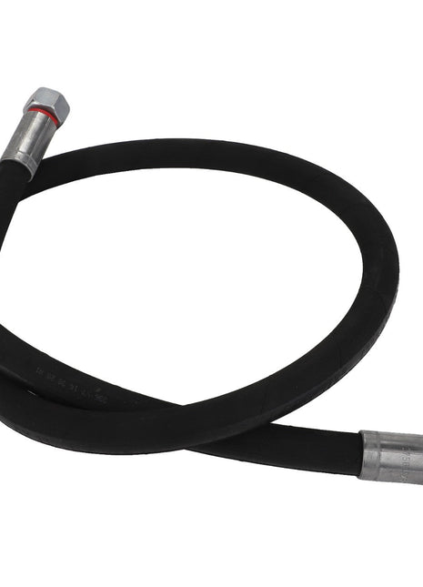 A robust black rubber hose featuring metal fittings at both ends, designed for easy coiling and storage, marketed under the brand name AGCO with the product code ACP0542080.