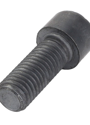 Close-up of the AGCO Bolt - Acp0501460, a black metal socket head cap screw with a threaded shaft and cylindrical head.