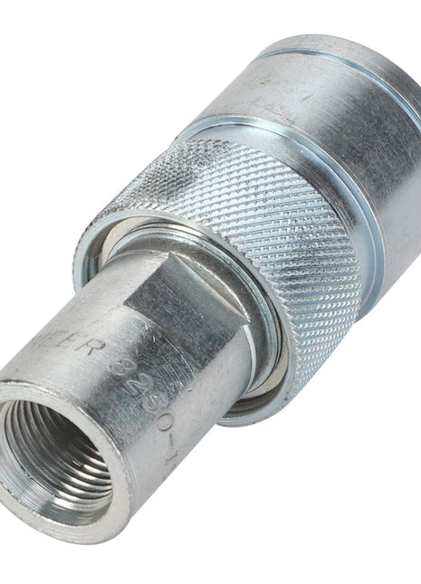 Close-up image of the AGCO Coupler - Acp0003700 featuring a knurled grip and threaded end. No current product description available.