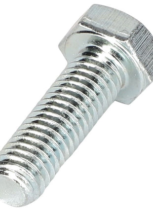 A close-up image of the AGCO | HEX CAP SCREW - AL5002052, showcasing its shiny metal finish with a threaded body and hexagonal head. No current product description information is available for further details.