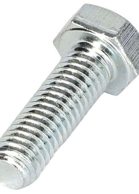 A close-up image of the AGCO | HEX CAP SCREW - AL5002052, showcasing its shiny metal finish with a threaded body and hexagonal head. No current product description information is available for further details.