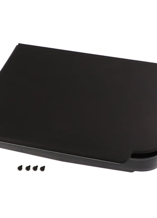 A sleek, black, rectangular AGCO laptop stand with four small screws placed in front of it. No current product description available for AGCO | Bag - F312500030450.