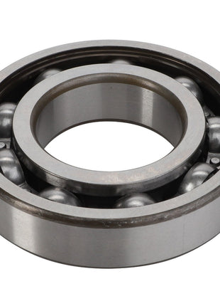 Introducing the AGCO Ball Bearing - Acp0287530: a single-row ball bearing featuring a sleek metallic finish, with durable inner and outer rings encasing precision-engineered steel balls for optimal performance.