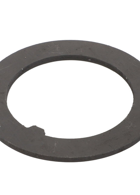 Product Description: The AGCO Intermediate Ring - V30383200 is a circular flat metal washer featuring a small notch on the inner edge. Further product description details are currently unavailable.
