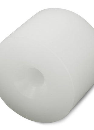 A white, cylindrical object with a hollow center, identified as AGCO | SUPPORT - D28550012 from the AGCO brand, sits against a plain background, reminiscent of minimalistic art.