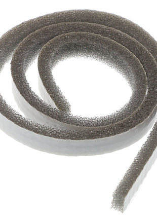 The AGCO | Gasket - Acw0932370 is a coiled strip of gray foam tape with an adhesive backing. Currently, no product description information is available.
