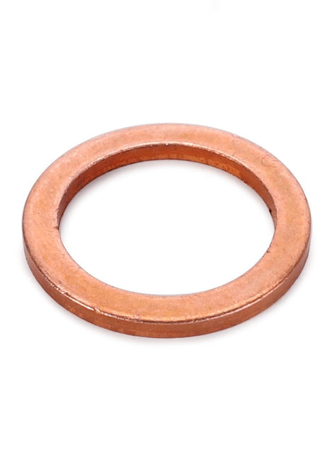 The AGCO | Sealing Washer - Va023286 is a circular copper component with a hollow center, commonly used in mechanical or plumbing applications. This versatile washer lacks a detailed product description.