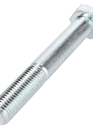 An AGCO Hex Head Bolt - 0901-13-51-00, featuring a metallic finish and a partially threaded shaft, is displayed against a white background.