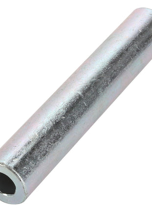 A product is displayed on a white background: AGCO | Spacer - La321952850, a hollow, cylindrical metal pipe with a smooth silver surface from the brand AGCO. No current product description information is available.