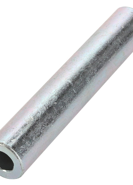 A product is displayed on a white background: AGCO | Spacer - La321952850, a hollow, cylindrical metal pipe with a smooth silver surface from the brand AGCO. No current product description information is available.
