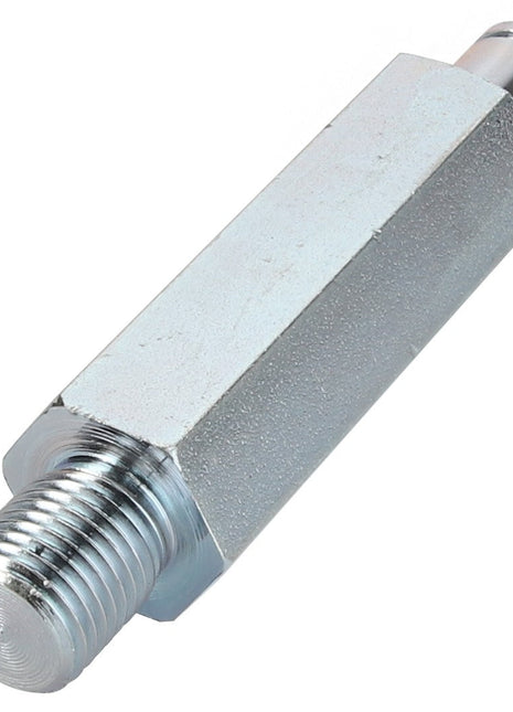 The AGCO | SPACER - 0.010.9569.0, a metal hex standoff with threaded ends and a cylindrical top extension, is an excellent product for various applications. For ordering information or assistance, contact our support team.

