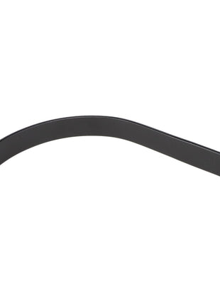 This black L-shaped metal bracket, AGCO SHANK - E58034, features a hole at one end.