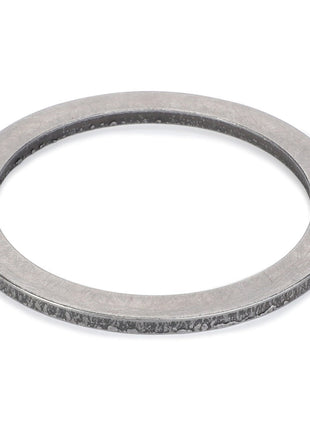 A flat, circular metal ring with a textured surface featuring an inner circular cutout. Product Name: AGCO | DISC - D42599200 by AGCO. No current product description information is available.