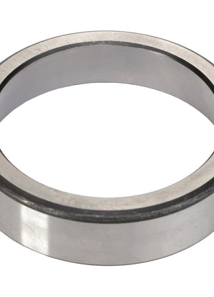 The AGCO | CUP - AG721065, a tapered roller bearing ring by AGCO, features a polished surface and a rubber inner layer. It is engineered to withstand high radial and single direction thrust loads, making it ideal for the off-road industry.