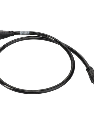 A neatly coiled AGCO electrical cable (model AG631770) in black, featuring blue-tipped connectors at both ends.