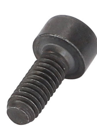 Close-up of an AGCO | Hex Cap Screw - Va021355 with a cylindrical head and threaded shaft, isolated on a clean white background.