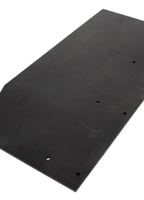 The product is the AGCO | DEFLECTOR - AG325660, a flat, rectangular black rubber sheet with beveled edges and several small round holes. However, there is no additional description information available at the moment.