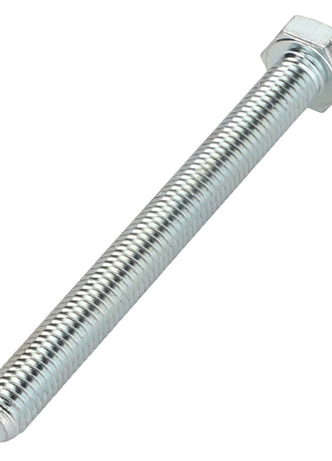 A close-up view of the AGCO | HEXAGONAL HEAD BOLT - 0901-20-80-00, showcasing its detailed threaded shaft.