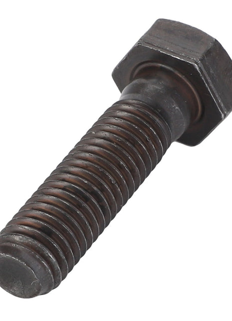 A close-up view of the AGCO HEXAGONAL HEAD BOLT - F339300020850, featuring a threaded shaft on a white background. If you have any product questions or need assistance with ordering, our support team is here to help.