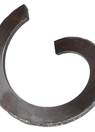The AGCO Flighting, Left Hand - Acw5180510 is a bronze or iron oval-shaped metal bar with a partially open and curved structure, resembling a broken or incomplete circular band. No current product description information available from AGCO.