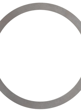 A circular metallic washer with a central hole, offering reliability, is available under the product name AGCO | SHIM - F743300020810 from the trusted brand AGCO.