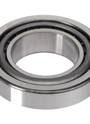 A close-up image of the AGCO Tapered Roller Bearing Assembly - 1110003, featuring an inner and outer ring, commonly used in machinery to reduce friction between moving parts. No current product description available.