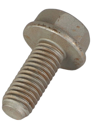 An AGCO Hexagon Flange Bolt (Product Code: 3009193X1) with a threaded shaft is displayed against a plain white background. The bolt, featuring a flanged hexagonal head, shows slight signs of wear. No current product description is available.