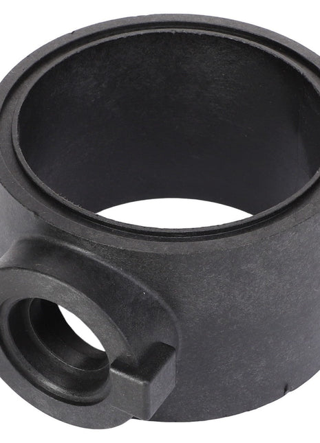 Product Description: The AGCO | Body - Ag007578 is a black, cylindrical plastic pipe fitting featuring an additional small circular extension on one side. Brought to you by AGCO, this item currently does not have a detailed product description available.