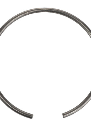 The AGCO | RING - AL5016666 by AGCO is a sturdy metallic snap ring with open ends, designed in a perfect circular shape.