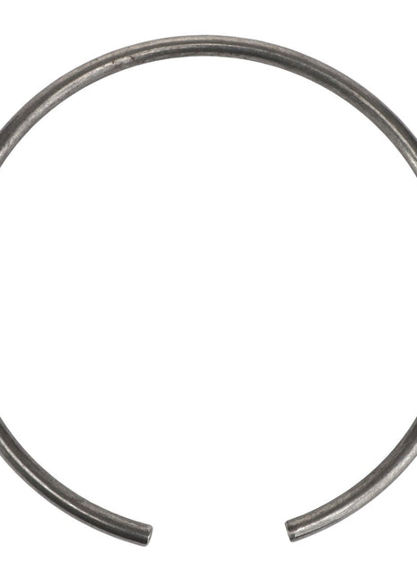 The AGCO | RING - AL5016666 by AGCO is a sturdy metallic snap ring with open ends, designed in a perfect circular shape.