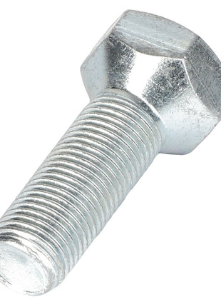 The AGCO Wheel Bolt - Acp0011950, a metallic hex bolt with a threaded shaft, is shown against a white background. No current product description available.