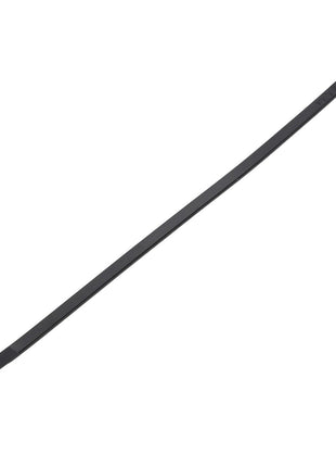 Introducing the AGCO | KIT - ACP0373510 by AGCO: a black cable tie featuring a square-locking head and a tapered end, ideal for bundling and securing wires or objects. For ordering details, please contact our Support Team.