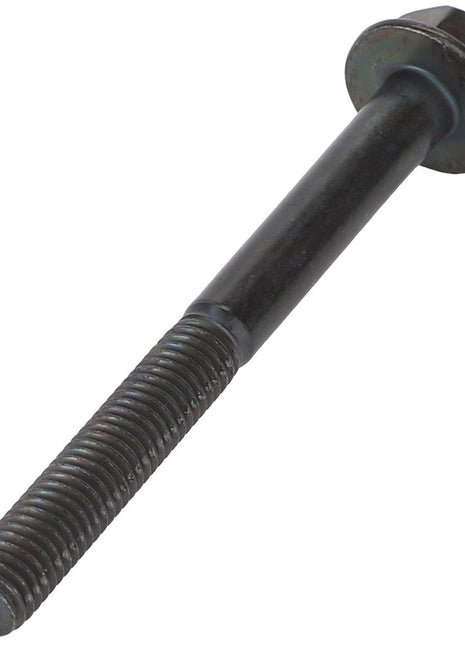 AGCO Hex Flange Head Machine Screw - Acw2813100, featuring a partially threaded shaft and circular washer head, isolated on a white background.