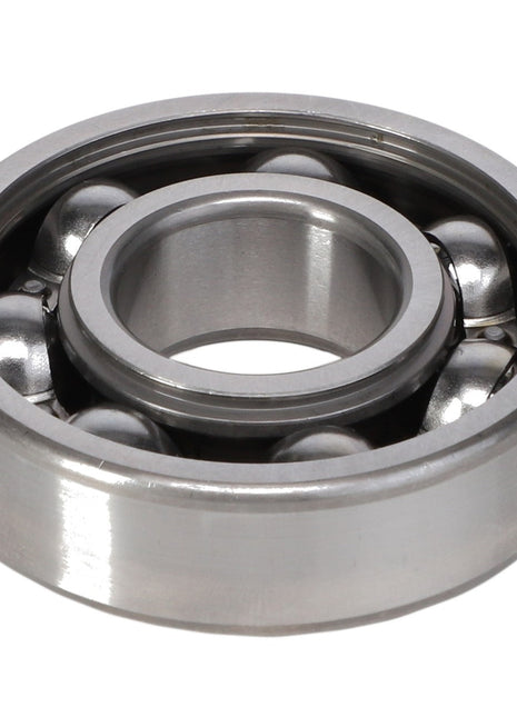 The AGCO | BEARING - AG704133 is a silver metal ball bearing that features six balls evenly spaced within an outer circular ring.