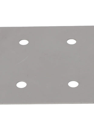 The AGCO WEAR SHIM - AG260930 is a gray rectangular metal plate featuring four evenly spaced holes. No further product description information is available at this time.