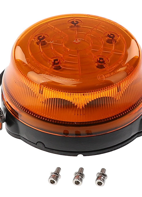 A round, orange LED warning light with a black base, pictured alongside three screws and a wire connector. The product is named AGCO | Beacon Lamp - Acw1518920 by the brand AGCO. No current product description information is available.