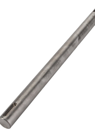 The AGCO SHAFT - D28580160 is a cylindrical metal rod meticulously designed with two narrow slots near each end to ensure optimal functionality.